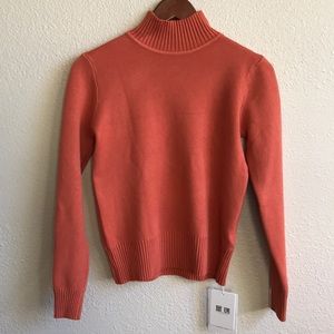 Mock Neck Fitted Sweater
